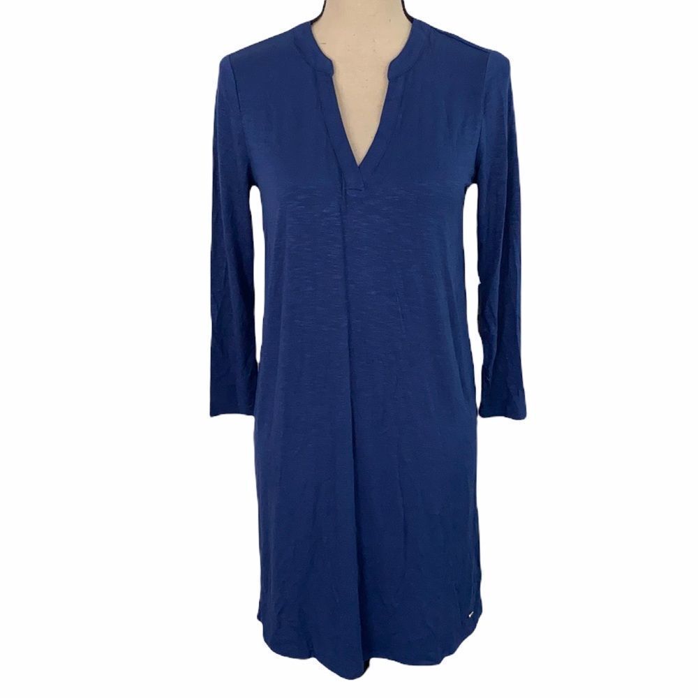 NWT Southern Tide Blue Night Long Sleeve Dress Size XS